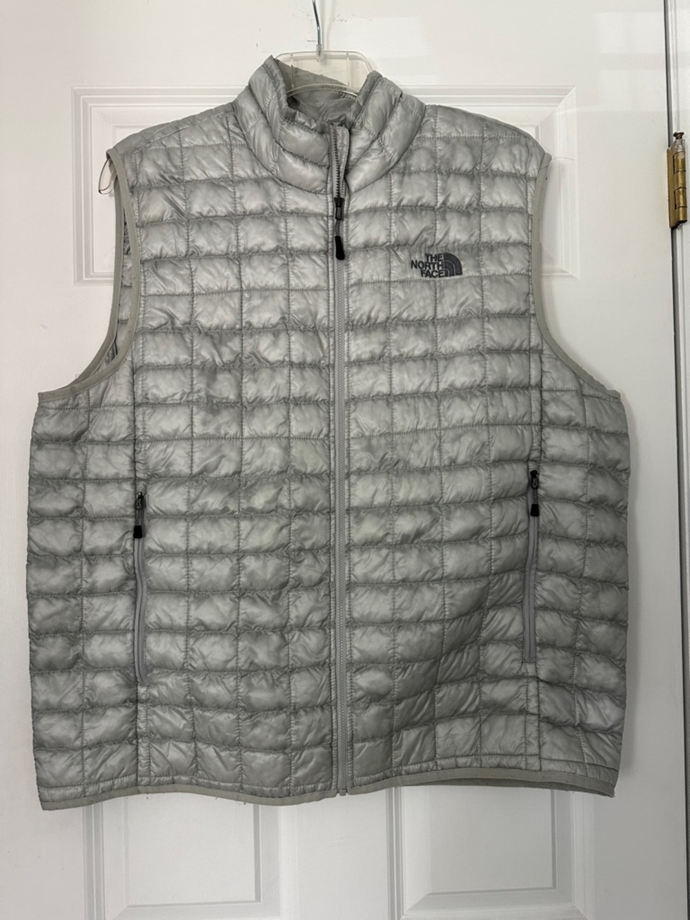 The North Face Silver Quilted Packable Insulated Vest